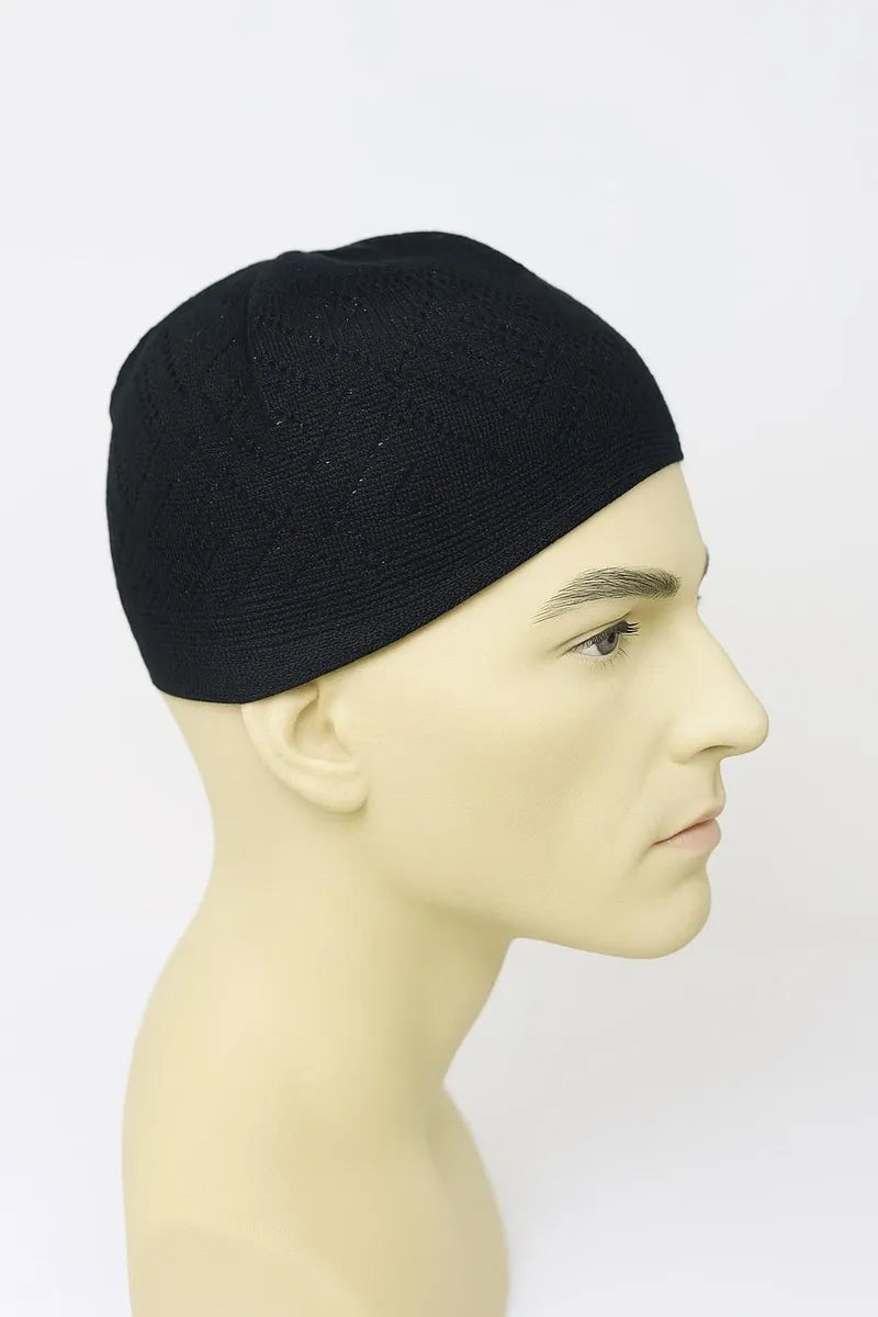 Men Stretch Kufi Prayer Cap